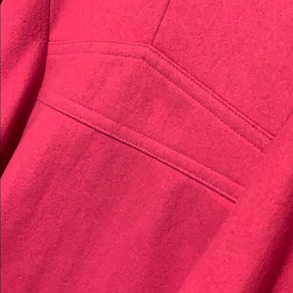 New York & Company PINK Pea Coat - Picture 4 of 5